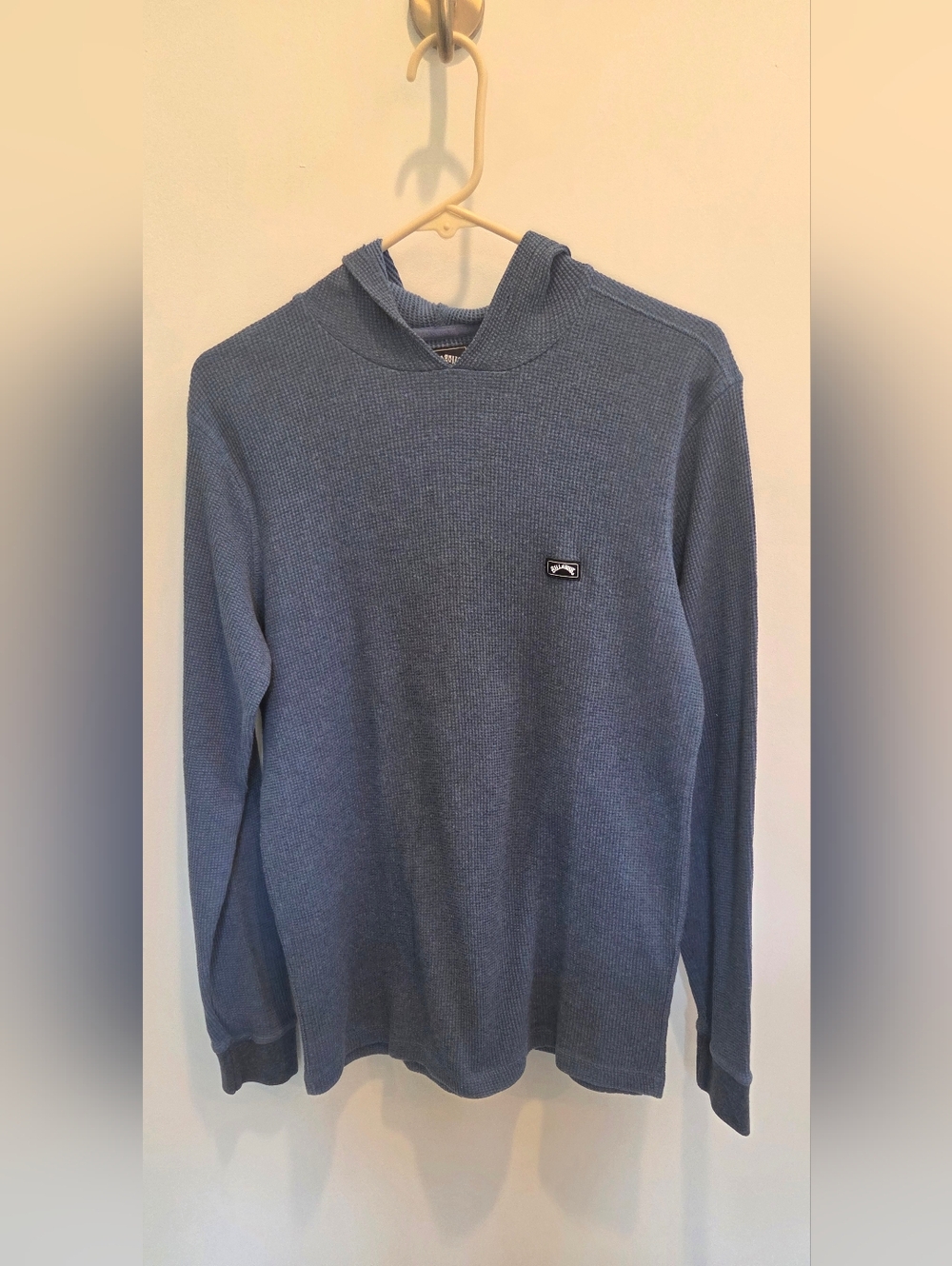 Billabong Men's Slate Blue Keystone Pullover Thermal Hoodie